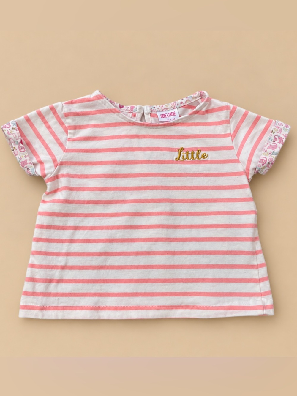 ZARA Baby Girl Little Stripe Shirt Size 6-9 Months